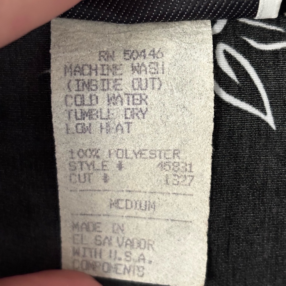 Vintage Peter Popovitch Black & White Abstract Print Open Front Jacket M - Picture 7 of 10